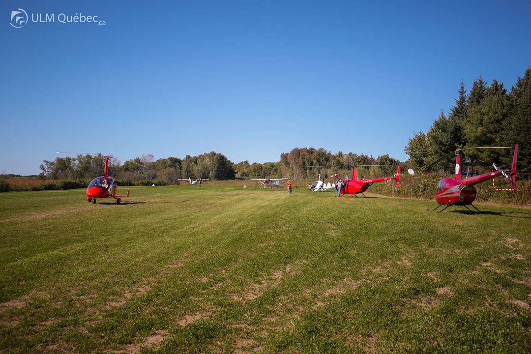 Piste d'aterissage au Festival ULM Québec